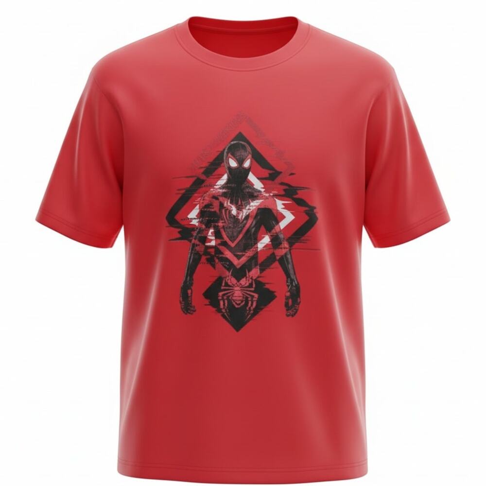 Marvel Spider-Man: Miles Morales Tech Glitch T-Shirt Men's 2XL